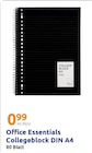 Collegeblock DIN A4 von Office Essentials im aktuellen Action Prospekt für 0,99 €