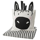 Aktuelles Bettwäsche-Set, 2-teilig schwarz weiß/Zebra Angebot bei IKEA in Karlsruhe ab 19,99 €