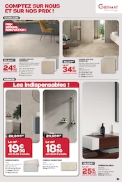 Prix et réduction Carrelage Intérieur dans le prospectus Gedimat en cours Offre Carrelage Intérieur dans le catalogue Gedimat du moment à la page 7