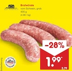 Bratwürste im Angebot bei Netto Marken-Discount in Wunstorf Bratwürste Angebote von Gut Ponholz bei Netto Marken-Discount Wunstorf für 1,99 €