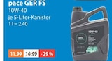 10W-40 von pace GER FS im aktuellen V-Markt Prospekt für 11,99 €