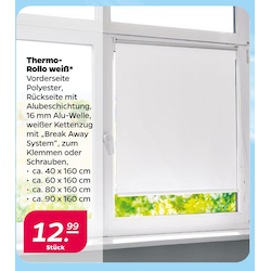 Thermo-Rollo weiß