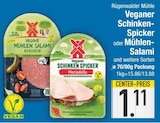 Veganer Schinken-Spicker oder Mühlen-Salami und weitere Sorten von Rügenwalder Mühle im aktuellen EDEKA Prospekt für 1,11 €