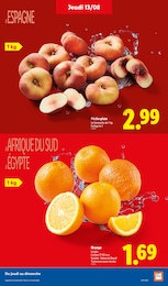 Prix et réduction Oranges dans le prospectus Lidl en cours Offre Oranges dans le catalogue Lidl du moment à la page 5