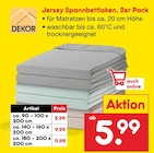 Aktuelles Jersey Spannbettlaken Angebot bei Netto Marken-Discount in Osnabrück ab 5,99 €