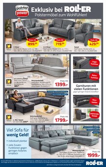 Couch im ROLLER Prospekt "ROLLER HOT SALE" mit 22 Seiten (Krefeld)