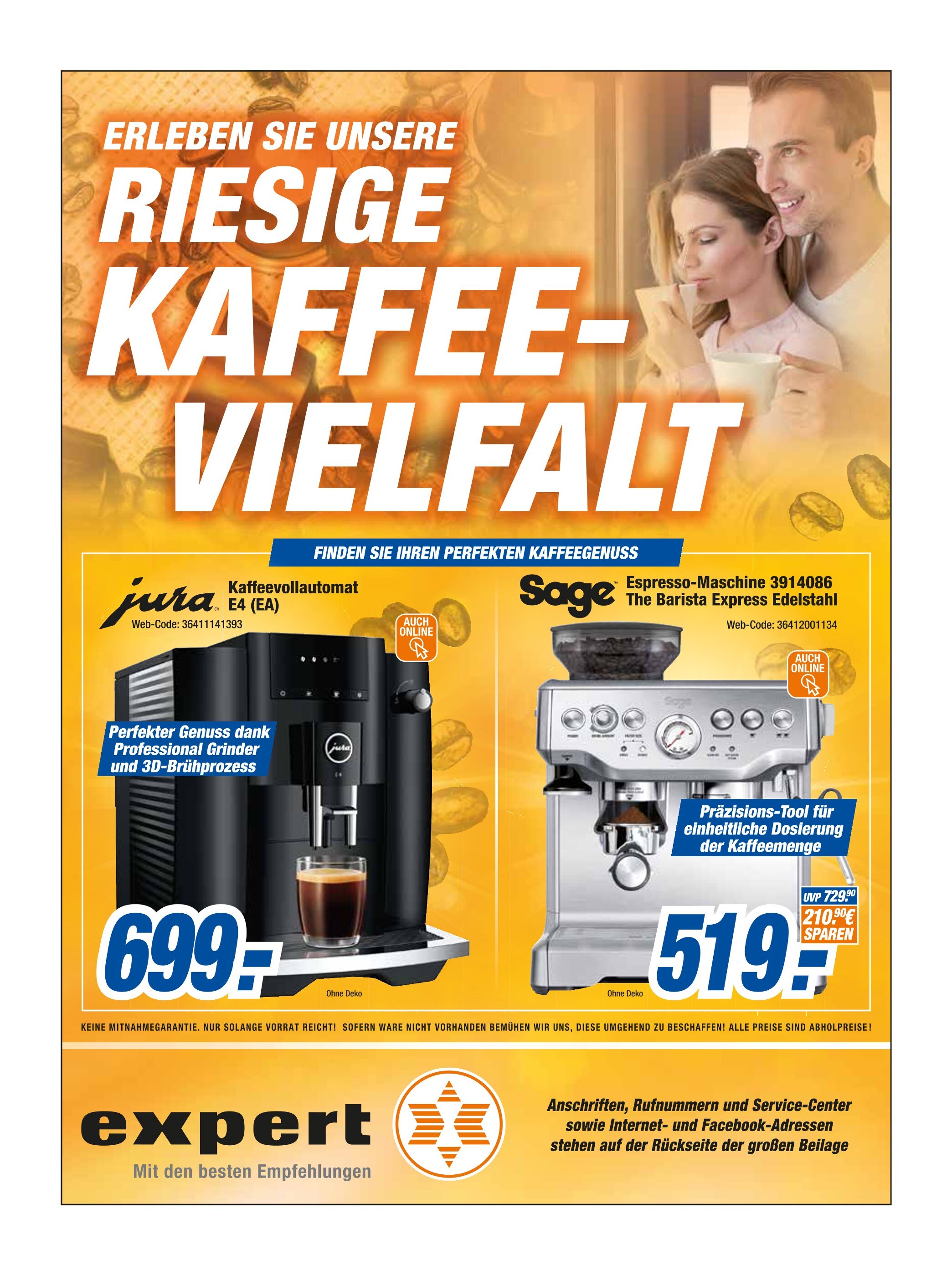 expert Theiner Prospekt für Vilshofen mit 8 Seiten expert Theiner Prospekt für Vilshofen: "RIESIGE KAFFEEVIELFALT", 8 Seiten, 26.10.2021 - 03.11.2021