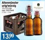 Alt im Getränke City Prospekt urig/würzig von Altenmünster im aktuellen Getränke City Prospekt für 13,99 €