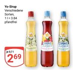Sirup im Angebot bei GLOBUS in Wiesbaden Sirup Angebote von Yo bei GLOBUS Wiesbaden für 2,69 €
