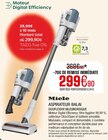 Aspirateur balai - Miele - Extra à Saint-Étienne Aspirateur balai - Miele en promo chez Extra Saint-Étienne à 299,90 €