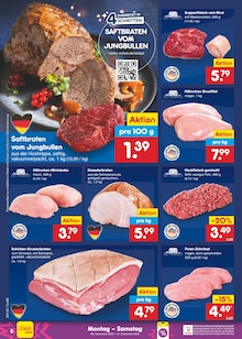 Fleisch im Netto Marken-Discount Prospekt "Aktuelle Angebote" mit 61 Seiten (Halle (Saale))