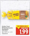 Dinkelharmonie-Sandwich von Golden Toast im aktuellen E center Prospekt