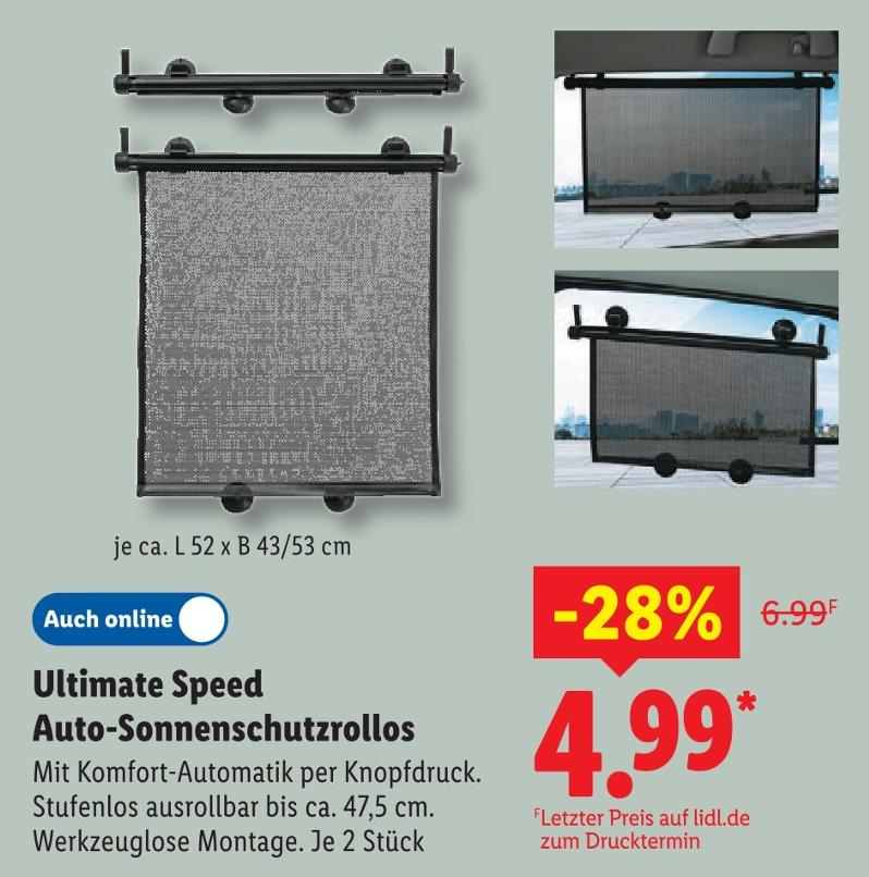 Auto-Sonnenschutzrollos