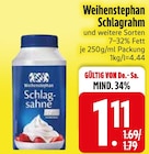 Schlagrahm im EDEKA Prospekt Schlagrahm von Weihenstephan im aktuellen EDEKA Prospekt für 1,11 €