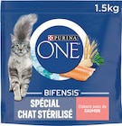 Croquettes pour chat stérilisé au saumon - PURINA ONE à 2,72 € dans le catalogue Intermarché Express