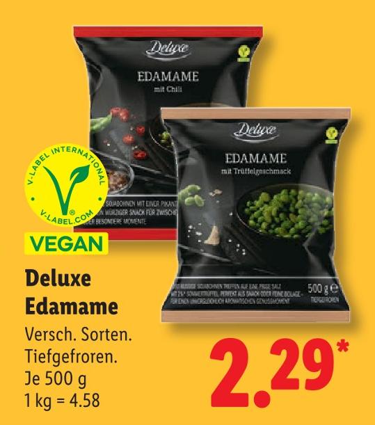 Edamame mit Trüffelgeschmack