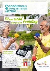 Aktueller Sanitätshaus Szabo GmbH Prospekt mit Blutdruckmessgerät, "Fit und mobil durch den Frühling", Seite 1