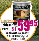 Holzlasur Plus von HORNBACH im aktuellen Hornbach Prospekt für 59,95 €