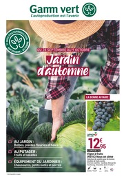 Catalogue Gamm Vert du moment, 28/09/2022 - 09/10/2022 Prospectus Gamm Vert en cours, "Jardin d'automne", 14 pages