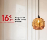 Suspension Caren corde à 16,99 € dans le catalogue Maxi Bazar