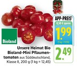 EDEKA - Unsere Heimat Bio Bioland-Mini Pflaumentomaten Angebot im Prospekt Unsere Heimat Bio Bioland-Mini Pflaumentomaten bei EDEKA im Prospekt "" für 1,99 €