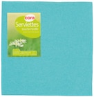 Serviettes papier toucher textile 2 plis - CORA dans le catalogue Cora