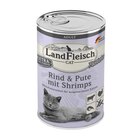 Aktuelles LandFleisch Cat Adult Pastete Rind + Pute + Shrimps 400 g Angebot bei Zookauf in Hannover ab 1,49 €