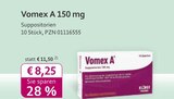 Vomex A 150 mg bei mea - meine apotheke im Prospekt "" für 8,25 €