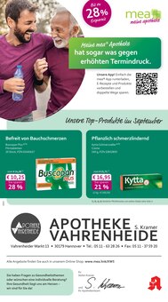 mea - meine apotheke Prospekt der Woche "Unsere September-Angebote" Seite 1, 01.09.2025 bis 30.09.2025 für Hannover Aktueller mea - meine apotheke Prospekt "Unsere September-Angebote" Seite 1 von 4 Seiten für Hannover