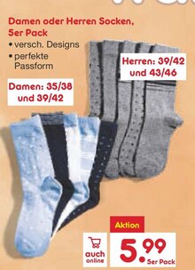 Damen oder Herren Socken bei Netto Marken-Discount in Erftstadt Damen oder Herren Socken im Angebot bei Netto Marken-Discount Erftstadt für 5,99 €