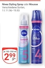 Styling Spray im Angebot bei GLOBUS in Erftstadt Styling Spray Angebote von Nivea bei GLOBUS Erftstadt für 2,99 €