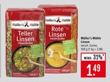 Teller Linsen im Angebot bei Marktkauf in Maintal Teller Linsen Angebote von Müller’s Mühle bei Marktkauf Maintal für 1,49 €