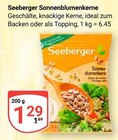 Sonnenblumenkerne im Angebot bei GLOBUS in Siegen Sonnenblumenkerne Angebote von Seeberger bei GLOBUS Siegen für 1,29 €