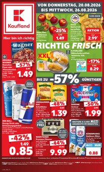 Pizza im Kaufland Prospekt "Hier bin ich richtig" mit 52 Seiten (Hannover)
