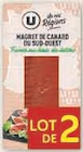 Magret de Canard du Sud Ouest - U SAVEURS en promo chez Super U Magret de Canard du Sud Ouest - U SAVEURS dans le catalogue Super U