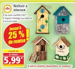 Promo Nichoir à oiseaux à 5,99 € dans le catalogue Norma à Metz