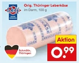 Netto Marken-Discount Nachterstedt - Orig. Thüringer Leberkäse Angebot im Prospekt Orig. Thüringer Leberkäse bei Netto Marken-Discount im Nachterstedt Prospekt für 0,99 €
