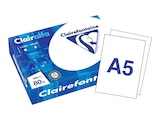 Clairefontaine - Papier ultra blanc - A5 (148 x 210 mm) - 80 g/m² -  500 feuilles - Clairefontaine à 5,49 € dans le catalogue Bureau Vallée