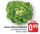 Aktuelle Salat Angebote bei EDEKA in Frankfurt (Main) Aktuelles Unsere Heimat Kopfsalat Angebot bei EDEKA in Frankfurt (Main) ab 0,99 €