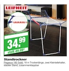 Standtrockner Pegasus 180 Solid im Angebot bei EGGER Fachmarkt in Landshut Standtrockner Pegasus 180 Solid Angebote von Leifheit bei EGGER Fachmarkt Landshut für 34,99 €
