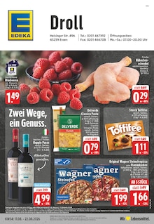 Aktueller EDEKA Prospekt "Aktuelle Angebote" für Essen Aktueller EDEKA Prospekt für Essen mit Seiten