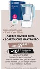 Carafe en verre + 2 cartouches Maxtra Pro - Brita en promo chez Fnac Carafe en verre + 2 cartouches Maxtra Pro - Brita dans le catalogue Fnac