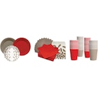 SUR TOUTE LA VAISSELLE À JETER DÉCORÉE ET UNIE : ASSIETTES, SERVIETTES ET GOBELETS - CARREFOUR HOME en promo chez Carrefour Villeurbanne