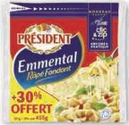 Emmental pasteurise - PRESIDENT - U Express à Poitiers Emmental pasteurise - PRESIDENT en promo chez U Express Poitiers à 3,66 €