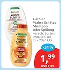 Wahre Schätze Shampoo von Garnier im aktuellen budni Prospekt