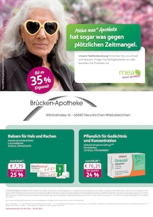 Aktueller mea - meine apotheke Prospekt "Unsere September-Angebote" Seite 1 von 4 Seiten für Neunkirchen