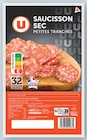Saucisson sec pur porc - U dans le catalogue U Express