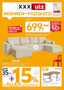 Aktueller XXXLutz Möbelhäuser Ludwigsburg Prospekt XXXLutz Möbelhäuser Ludwigsburg Prospekt "WOHNEN-PREISHITS!" mit 12 Seiten