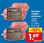 Aktuelle Mettwurst Angebote bei Netto Marken-Discount in Nürnberg Aktuelles Schinken-zwiebel-mettwurst Angebot bei Netto Marken-Discount in Nürnberg ab 1,69 €