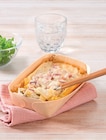Tagliatelles carbonara ou gratin de pâtes bacon 3 fromages ou gratin dauphinois jambon - Super U à Clermont-Ferrand Tagliatelles carbonara ou gratin de pâtes bacon 3 fromages ou gratin dauphinois jambon en promo chez Super U Clermont-Ferrand à 2,15 €
